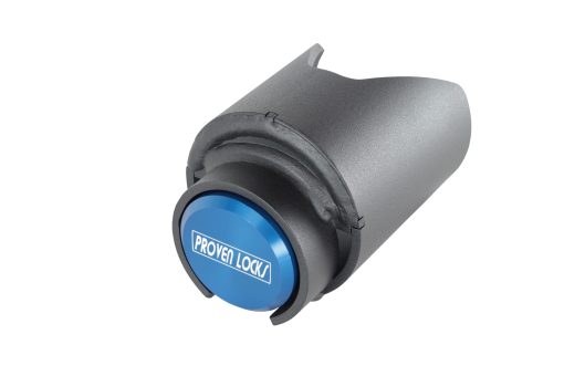 Candado para remolque Proven Industries Modelo 2178, Compatible con Enganches de Remolque de 2 Pulgadas, Asegura Cadenas de Seguridad, Hecho en Estados Unidos (Azul)