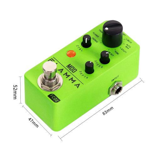 Pedal de Modulacion Mini FLAMMA FC05 con Chorus Flanger Tremolo Phaser Vibrato Rotary Liquid Autowah Stutter Ring LowBit - Imagen 8