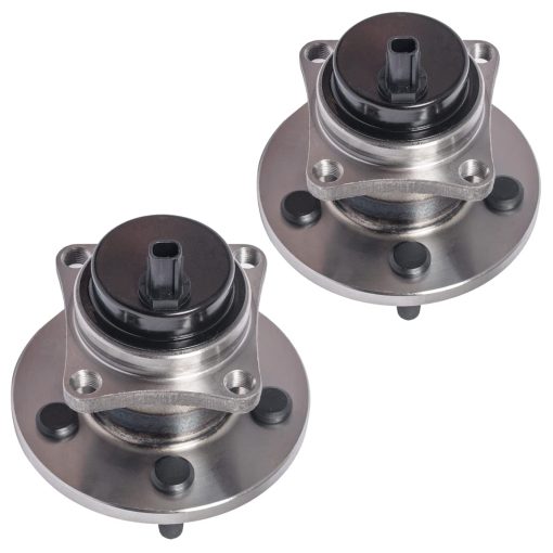 KEYOOG 2Pcs 512403 (Para FWD Con 1.8L 1798cc y 4 ruedas ABS,5 Pernos) Conjunto de Cubo y Rodamiento Trasero Apto Para 2009-2010 Po-ntiac Vibe [2009-2018 To-yota Corolla ] 09-13 Matrix