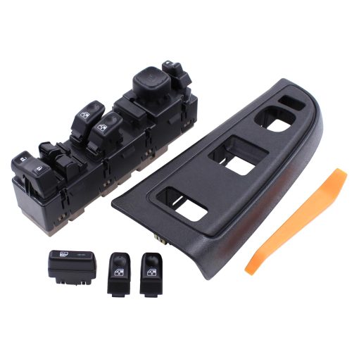 Interruptor maestro de vidrio electrico y marco para 2003-2007 Silverado Sierra 1500 2500 3500; Avalanche 1500 2500 S10 2003-2004 Suburban