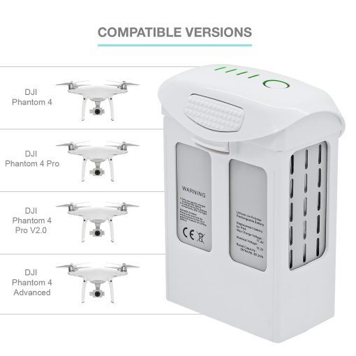 Bateria de Repuesto de Alta Capacidad (15.2V 5870mAh) para Drones de la Serie DJI Phantom 4 | DJI Phantom 4, Phantom 4 Pro, Phantom 4 Pro V2.0, Phantom 4 Advanced - Imagen 2