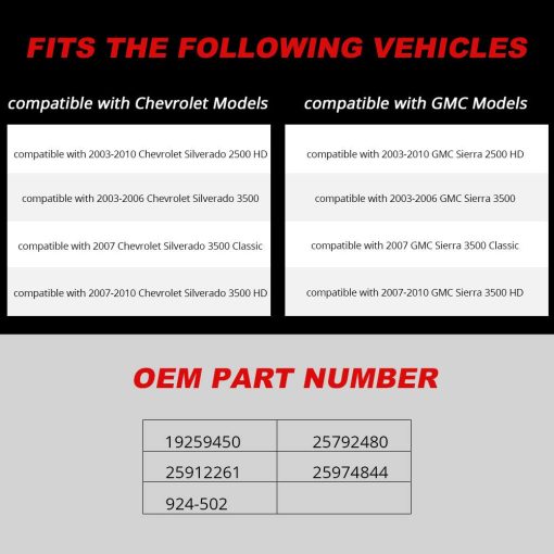 Malacate de repuesto para llanta compatible con Chevy Silverado GMC Sierra 2500 HD 3500 3500 Classic 3500 HD - Reemplaza OEM 19259450 25792480 25912261 25974844 924-502 Porta malacate para llantas - Imagen 4