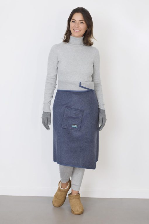 NorSari 'La Manta Portatil', El Supersuave Denim, Azul Picea y Gris - Imagen 4
