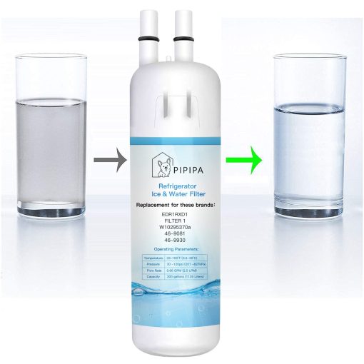 Tapa de agua de repuesto PIPIPA W10295370A - Compatible con EDR1RXD1, W10295370, P4RFWB, P8RFWB2L, 46-9930, 46-9081 - Paquete de 2 - Imagen 2