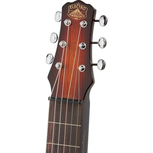 Guitarra Electro Hawaiian Junior Lap Steel de Asher - Color Tobacco Burst - ¡Con funda! - Imagen 4