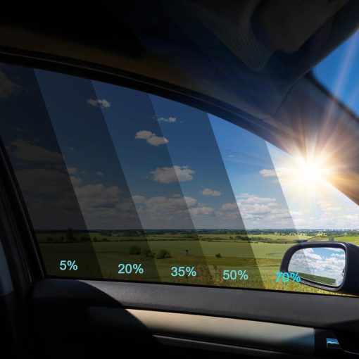 Pelicula de tinte para ventanas TOYOCO para autos, Pelicula de privacidad para ventanas de automoviles, Parasol para parabrisas delantero de automovil, Bloqueo de calor y rayos UV y resistente a los aranazos, Pelicula negra para oscurecer el parabrisas del automovil - Imagen 6