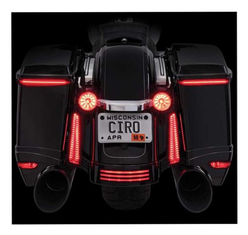 Luces LED Bag Blades Ciro, para modelos Harley FLHT FLTR '97-'13, ambar 40028