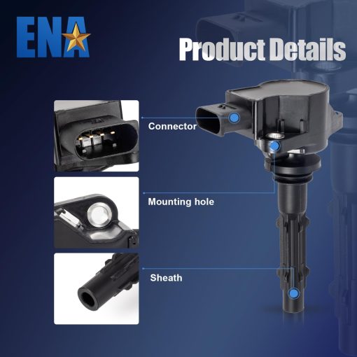 ENA Pack 8 Bobina de Encendido 4.6L 5.5L Compatible con Mercedes-Benz 2007 2008 2009 2010 2011 2012 2013 2014 2015 CL550 CLK550 CLS550 E550 G550 GL450 GL550 S550 SL550 ML450 para UF535 07C905115 - Imagen 2