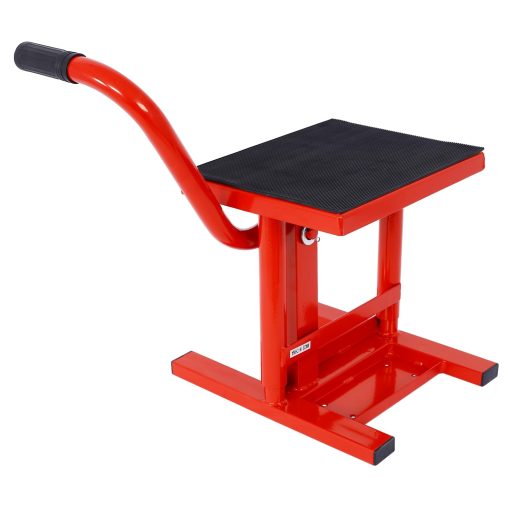 Base de Elevacion de Motocicleta Ajustable de 11"-16.5" Soporte para Bicicleta de Motocross Capacidad de Carga de 330 lbs Soporte de Motocicleta de Acero para Reparacion y Mantenimiento de Motocicletas Rojo - Imagen 6