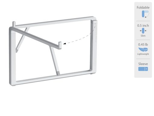 Rain Design 10084 mBar Pro+ Soporte Plegable para Laptop - Plata - Imagen 2