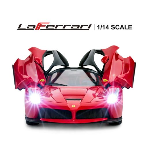 Carro RC RASTAR | Modelo de Coche de Juguete a Control Remoto de Escala 1/14 Ferrari LaFerrari para Ninos, Rojo - Imagen 3
