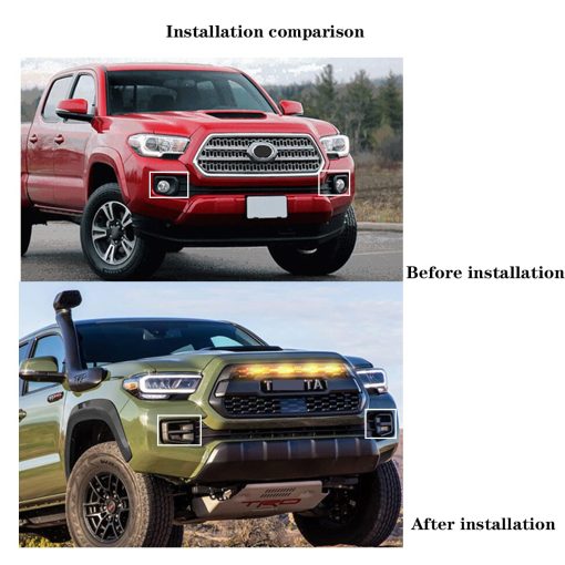 WANGDUOYU TRD Pro Conjunto de Luces Antiniebla Compatible con Toyota Tacoma 2016-2023 - Imagen 2