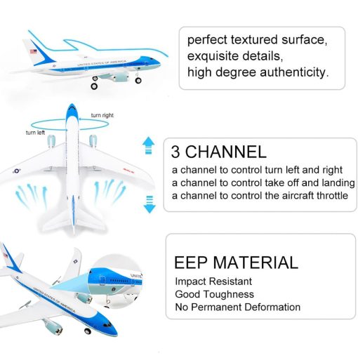 OTTCCTOY RTF Avion RC, Avion 787 dreamliner de Control Remoto 3CH para Interiores y Exteriores con Radio Control 2.4GHz para Niños Niños Principiantes - Imagen 3