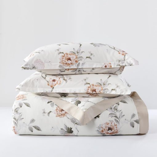Juego de Edredon SahSahCasa Queen Size, Juego de Edredon Queen, Chic Floral Acolchado, Suave y Lujoso para Todas las Estaciones, Edredon y Alternativa a Plumon, 3 piezas - Imagen 7