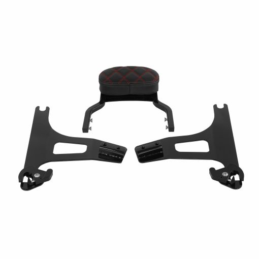 Respaldo destacable SWESGI para Harley Dyna Street Bob FXD FXDB FXDL FXDLS 06-17 almohadilla de diseno de red (Rojo) - Imagen 9