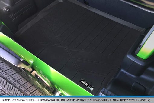 Forro de Maletero MAXLINER Negro Compatible con JL 2018-2021 Wrangler Unlimited con Piso de Carga Liso sin Subwoofer (No JK) - Imagen 2