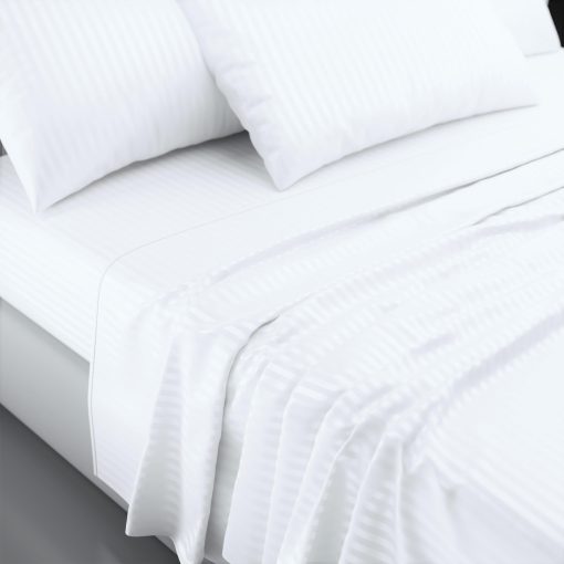Juego de Sabanas Gemelas Pereti Italianas, Sabanas 100% de Algodon, Juego de Sabanas de Saten de Fibra Larga en tamano Twin, Juego de Sabanas de Cama de 4 Piezas, Juego de Ropa de Cama, Sabanas de Hotel de Lujo con Bolsillos Profundos - Hechas en Italia - Imagen 6