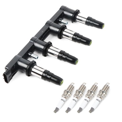 DEEGOOLY UF620 Bobinas de Encendido Pack & Bujias de Iridio Compatible con Chevy Cruze Sonic Aveo Aveo5 Pontiac G3 2011 2012-2018 1.6L 1.8L L4