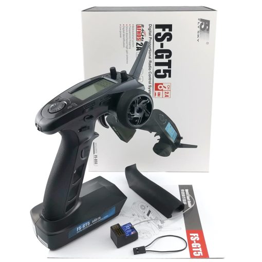 Control Remoto Flysky FS-GT5 de 6 Canales con Receptor de Giro FS-BS6 2.4G para Coche Buggy Crawler Barco Tanque - Imagen 7