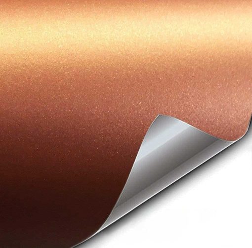 Pelicula de Vinilo Premium VViViD+ (50ft x 5ft, Cobre Metalico Mate)