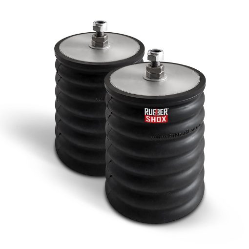Par de topes de goma natural RubberShox para RAM ProMaster 1500/2500 / 3500 | Sistema de mejora de suspension | Capacidad de 9000 lbs a 50% de compresion (5.5” x 4”, UB123)