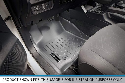 Conjunto de tapetes para piso a medida MAXLINER Compatible con GMC Acadia 2009-2016/ Acadia Limited 2017/ Saturn Outlook 2009-2010 (Asientos de la 2da fila de cubo) - Gris - Imagen 2