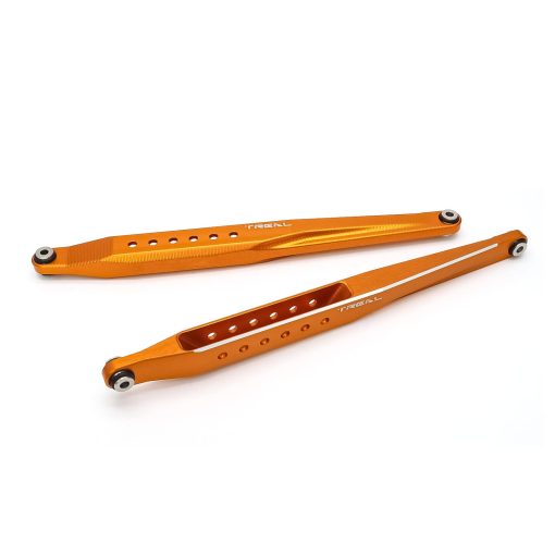 Brazos Traseros de Suspension de Aluminio 7075 CNC Mecanizado (2) para Axial 1/10 RBX10 Ryft (Naranja)