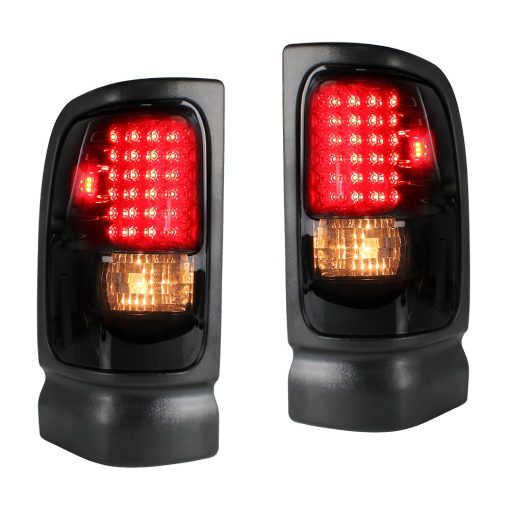 Luces traseras LED para RAM 1500 1994-2001, Luz de freno trasera negra ahumada para Dodge RAM 1500/2500 / 3500 1994 1995 1996 1997 1998 1999 2001 2002 Accesorios (2PCS) - Imagen 8