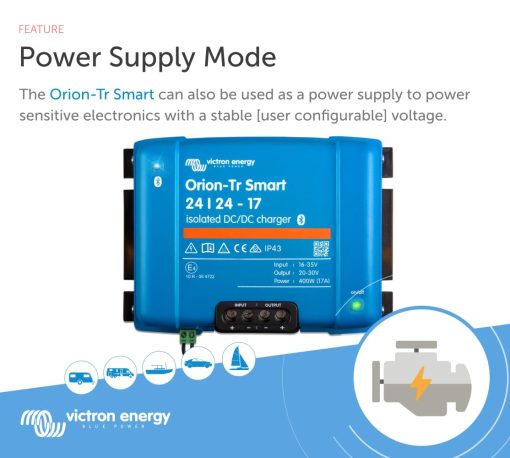 Cargador Victron Energy Orion-Tr Smart 24/24-Volt 17 amp 400-Watt DC-DC Aislado (Bluetooth) - Imagen 5