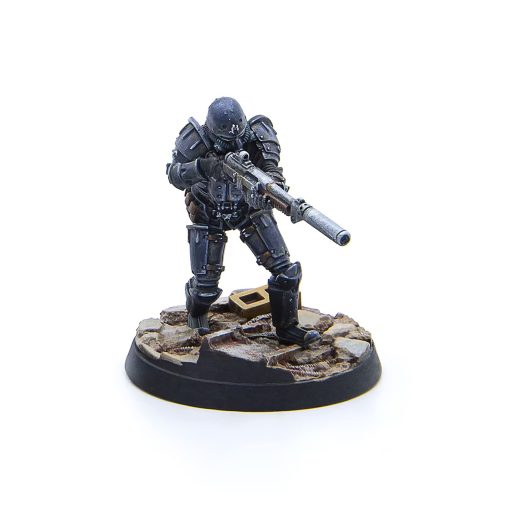 Modiphius Entertainment Ltd Fallout Wasteland Warfare: Hermandad del Acero - Patrulla de Combate - 6 Miniaturas, sin pintar, de 32mm, RPG - Imagen 6