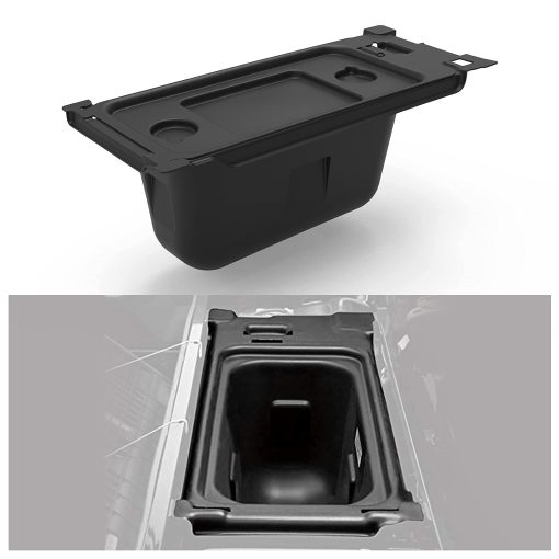 A & UTV PRO Mule Pro Caja de almacenamiento debajo del asiento, Organizador de caja de almacenamiento debajo del asiento compatible con 2015-2024 Kawasaki Mule Pro FXT FX DXT DX Reemplaza OEM # 99994-1463, Negro - Imagen 2