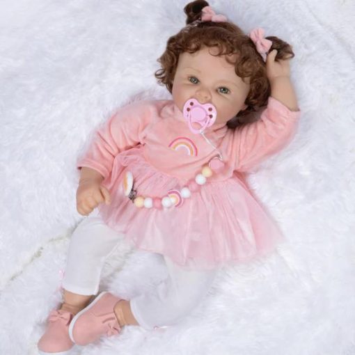 Paradise Galleries? Realistic Reborn Baby Doll, Jan Wright - Coleccion de Munecos Creados por Escultor y Artista, Muneca de 21" con 7 Accesorios, Regalo de Cumpleanos Especial, Edades 3+ - Charlotte - Imagen 5