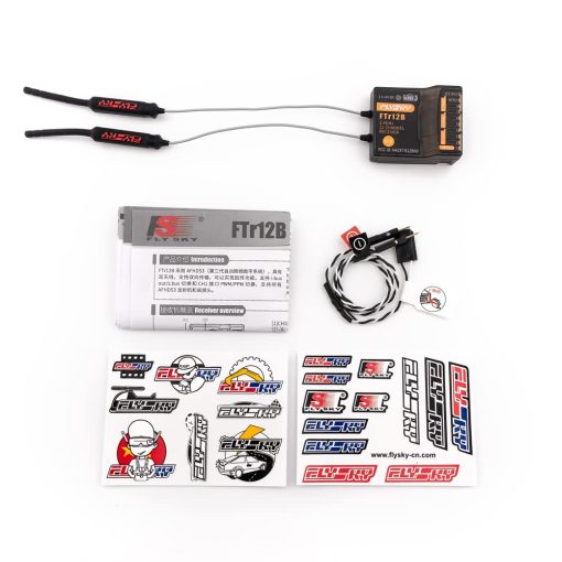 Receptor Flysky FTR12B 2.4GHz 12CH con Antenas Duales para Transmisores PL18 NB4 NB4 Lite AFHDS3 RC Avion Helicoptero Vehiculo - Imagen 6