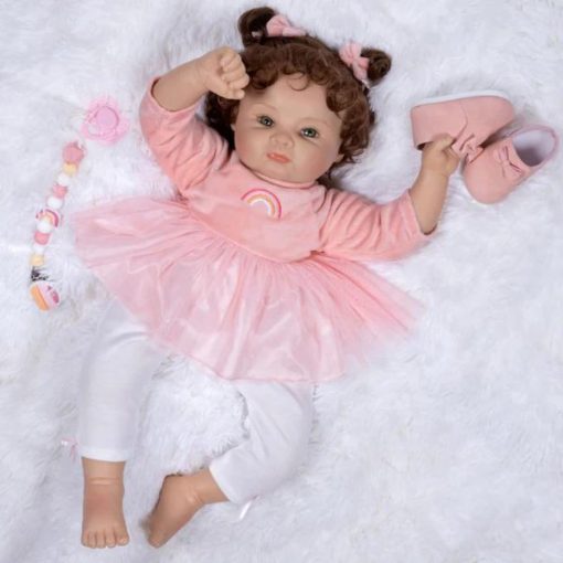 Paradise Galleries? Realistic Reborn Baby Doll, Jan Wright - Coleccion de Munecos Creados por Escultor y Artista, Muneca de 21" con 7 Accesorios, Regalo de Cumpleanos Especial, Edades 3+ - Charlotte - Imagen 6