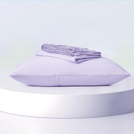 Juego de Sabana Ajustable Cooling Twin Size con 1 Funda de Almohada, Q-Max > 0.4 Aerocool® 2 PCS sin Sabana Plana, Refrigerante para Sudores Nocturnos, Durmientes Calurosos, Niebla de Lavanda - Imagen 7
