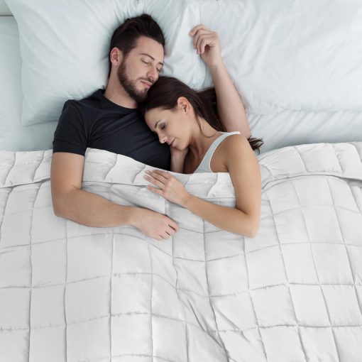 Manta Ponderada CYMULA para Adultos (20 lbs 88"x104" Tamano King) - Mantas Pesadas Transpirables y Refrescantes para Verano Invierno - Manta de Confort Ultra Microfibra Suave con Perlas de Vidrio - Regalos para Hombres/Mujeres