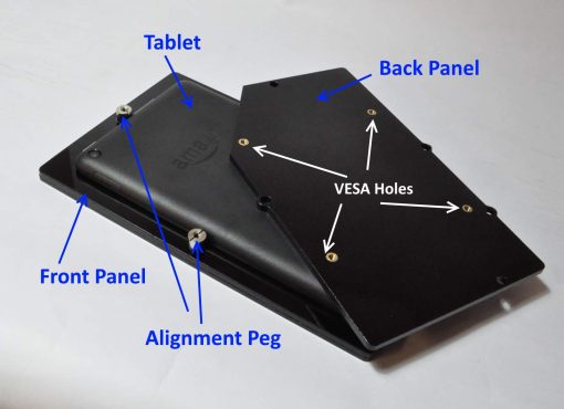 Estuche de Seguridad Anti-Robo de Acrilico VESA para Amazon Fire 7" 2015/2017/2019 con Kit de Montaje en Pared (Negro) - Imagen 5