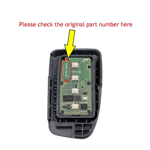 Llave de Coche Inteligente TG Auto 4 Botones 314.3Mhz Entrada sin Llave Prox para Toyota Highlander Kluger 2014-2019 FCC ID : HYQ14FBA 2110 - Imagen 4