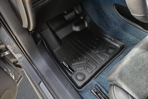 Juego de Alfombrillas para Pisos SMARTLINER Personalizado para Todos los Tiempos en Negro Compatible con Volvo C40 Recharge 2022-2023 - Imagen 2