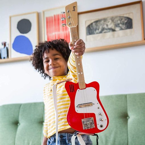 Guitarra Electrica Loog Mini para Ninos Principiantes con Amplificador Incorporado Edades 3+ Incluye Aplicacion de Aprendizaje y Lecciones - Imagen 8