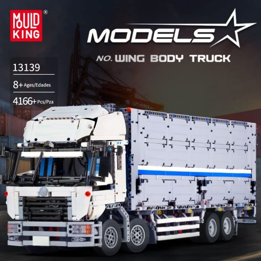 Mould King 13139 Kit de Construccion de Camion de Cuerpo de Ala, Conjunto de Bloques de Construccion MOC para Construir, Juguete Regalo para Ninos de 8 anos en adelante / Coleccionistas Adultos (4166 Piezas con Motor/Control Remoto de APP) - Imagen 5