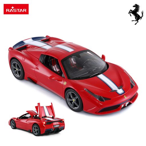 Coche de Control Remoto Rastar | Coche de Juguete a Escala 1/14 Ferrari 458 Special A, para Ninos, Apertura y Cierre Automatico, Rojo - Imagen 2
