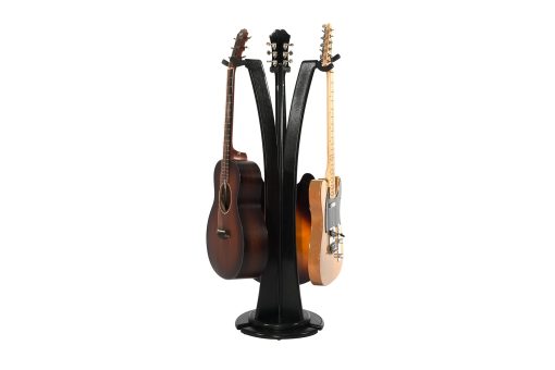 Soporte para triple guitarras acusticas/electricas Ruach GS-1 - Negro