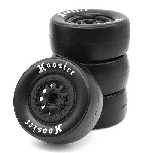 Neumaticos de camion de carreras de Short Course 1/10 de Lifehead ? Adecuado para TRAXXAS Slash4X4 HuanQi 727 ARRMA SENTON 3S Losi Ford Raptor Baja Rey/ Neumaticos de camion de alta eficiencia para corta distancia de 105 mm de diametro exterior/ Negro
