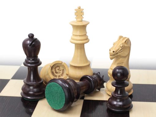 House of Chess - Juego de Ajedrez Galaxy Staunton Piezas de Madera Tamano del Rey 4.25" Ponderadas Triple (Madera de Rosal Anillada) - Imagen 6