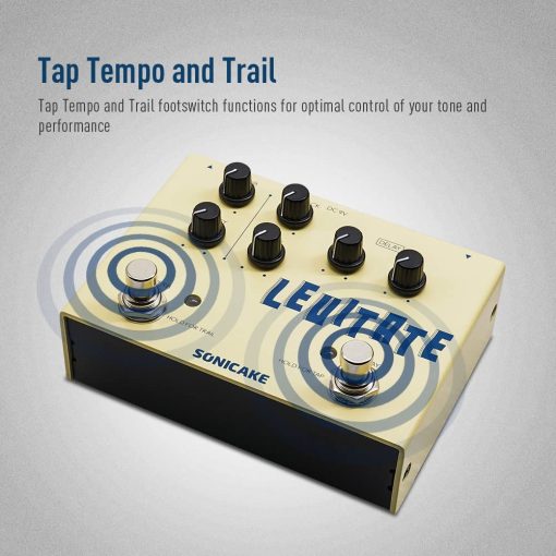 Pedal de Efectos de Guitarra SONICAKE Delay Reverb 2 en 1 Levitate Digital - Imagen 4