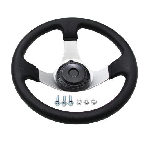 Kit de Volante de Direccion de 320mm y Engranaje de Cremallera & Piñon de 300mm de Acero Completo Para Go Kart Gokart de 110cc - Imagen 4