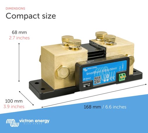 Victron Energy SmartShunt Monitor de bateria de 2000 amperios (Bluetooth) - Imagen 3
