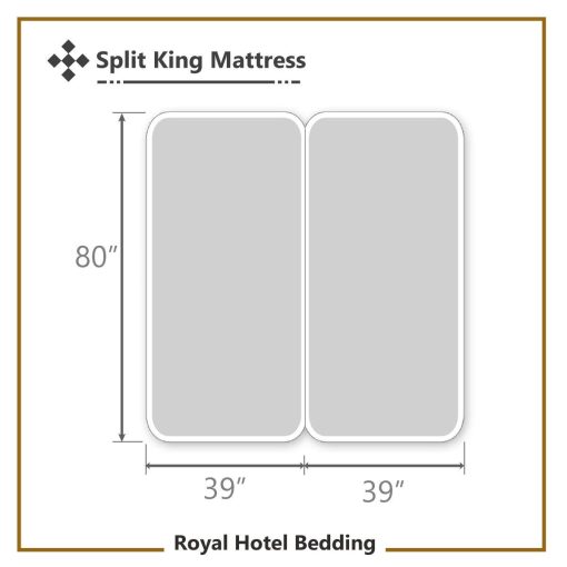 Juego de Sabanas Royal Hotel Bedding de 650 Hilos - Sabanas sin Arrugas - Bolsillo Profundo, Mezcla de Algodon, Sabanas de Saten, Hipoalergenicas, 5 Piezas - Split-King : Tamano Ajustable King - Salvia - Imagen 4