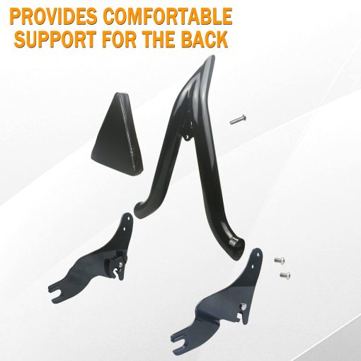 26" Sissy Bar Negro de Altura, Respaldo de Pasajero Desmontable Compatible con Harley Davidson Touring Models 2009-2023 Street Glide Road Glide Electra Glide Road King - Imagen 5